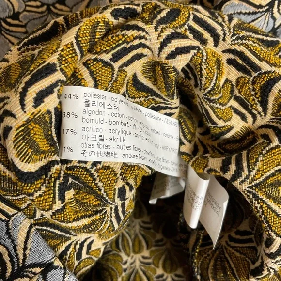 ZARA BASIC SIZE SMALL S BLUE HIGH NECK JACQUARD SHORT SLEEVE MINI CASUAL DRESS - Picture 6 of 11